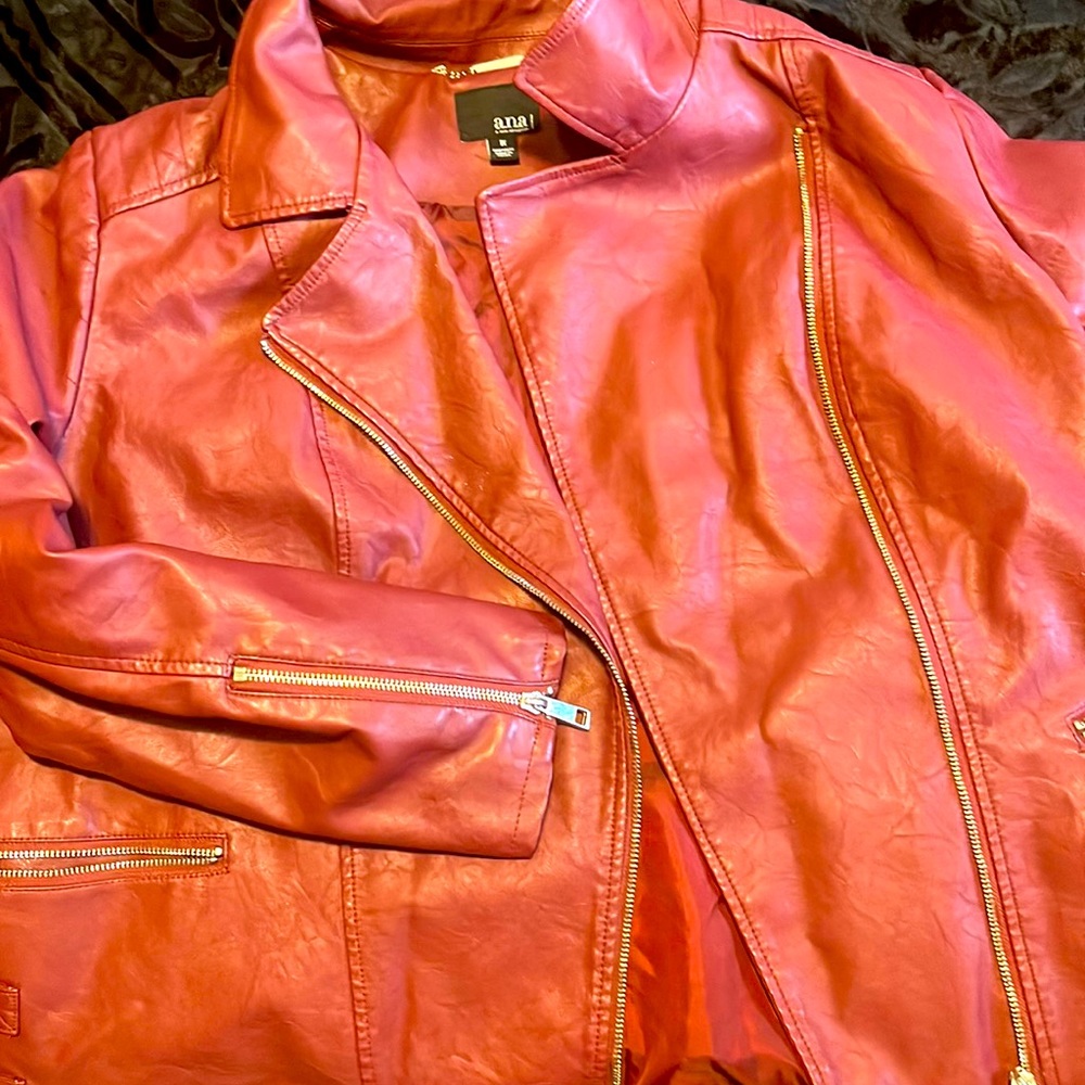 Ana brand 1x faux leather jacket